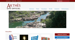 Desktop Screenshot of mairie-arthes.fr